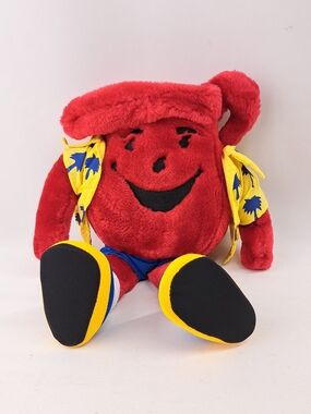 Kool Aid Red Plush Toy with Yellow Hawaiian Shirt - Kids Toy